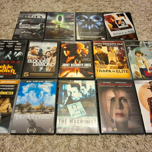 Filmpaket med 14 stycken kvalitéfilmer (DVD)