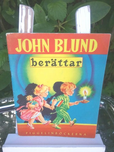 John Blund berättar Piggelinböckerna vintage 50-tal namnad inuti