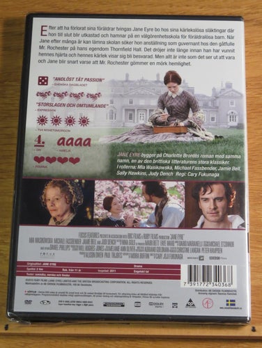 Jane Eyre Michael Fassbender Ny & Inplastad!