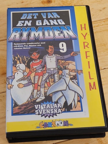 DET VAR EN GÅNG RYMDEN del 9 - CARTON .ÄLDRE HYR VHS.Svenskt Tal (VHS)
