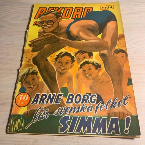 Tidningen Rekord Rekordmagasinet 1948 nr 24 - (baksidan saknas)