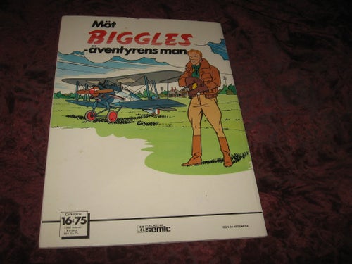 BIGGLES OPERATION GULDFISKEN SERIETIDNING ALBUM 1978