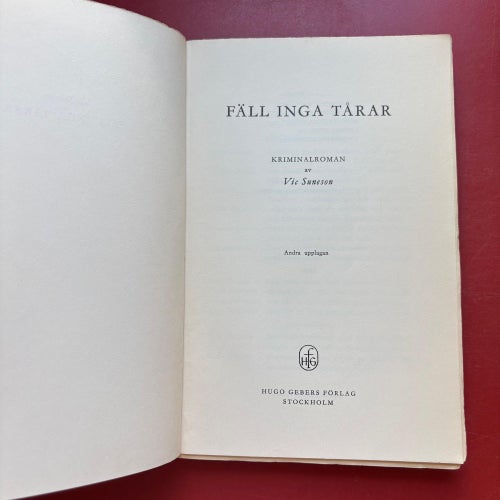 FÄLL INGA TÅRAR Vic Suneson 1953