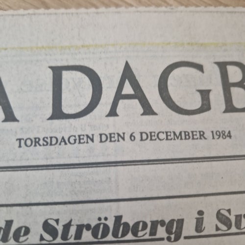 Svenska Dagbladet från 1984