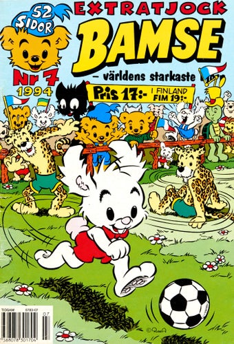 Bamse – världens starkaste björn Serietidning 1994 nr 7 (Oläst arkivex)