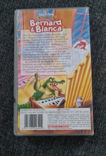 Bernard & Bianca vhs Disney