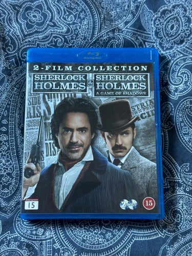 Blu-Ray Sherlock Holmes 1 och 2 A Game of Shadows Film Collection Box