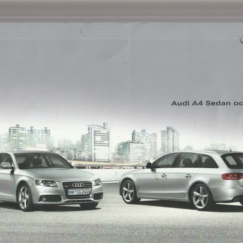 Audi A4 2008-2009 försäljningsbroschyr