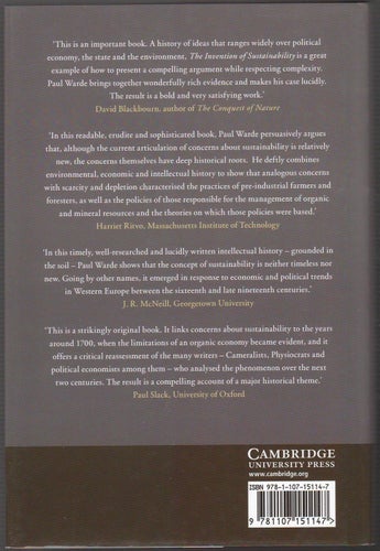 The Invention of Sustainability: Nature and Destiny, c. 1500-1870 / Paul Warde