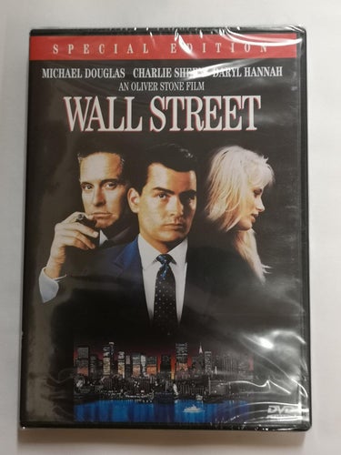 DVD Wall Street Charlie Sheen Michael Douglas Special Edit. INPLASTAD