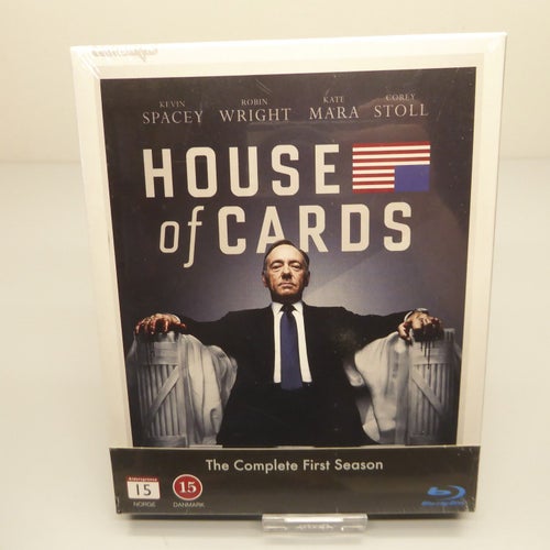 House of Cards säsong 1 - Blu-ray box, Svensk text, Inplastad