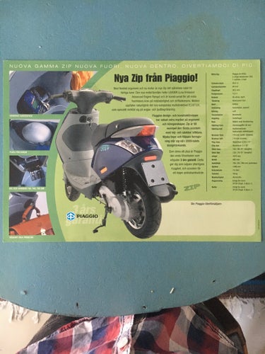 Piaggio Zip Moped brochyr