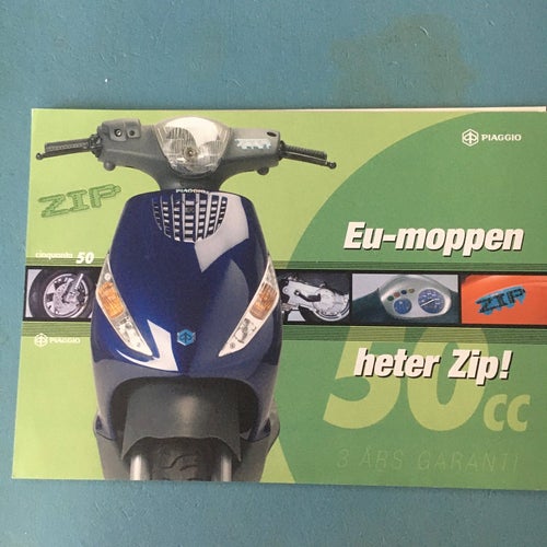 Piaggio Zip Moped brochyr