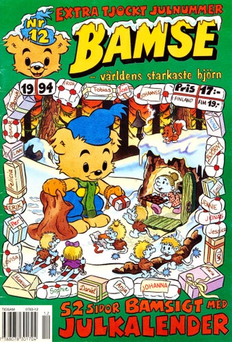 Bamse – världens starkaste björn Serietidning 1994 nr 12 (Oläst arkivex)