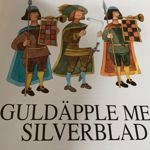 Guldäpple med silverblad av Ulf Löfgren