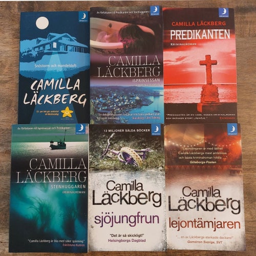 Camilla Läckberg - pocketböcker 6 st bokpaket