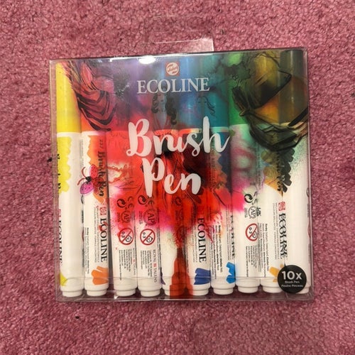 Penselpenna Ecoline Brush Pen 10 färger