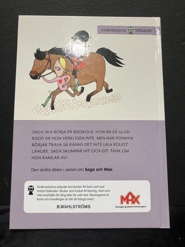 Bok - Saga på ridskola av Pia Hagmar & Maria Källström