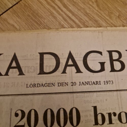 Svenska Dagbladet Lördagen den 20 Januari 1973