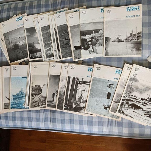 Sveriges Flotta Stor Samling 41 st tidningar från 1970-talet