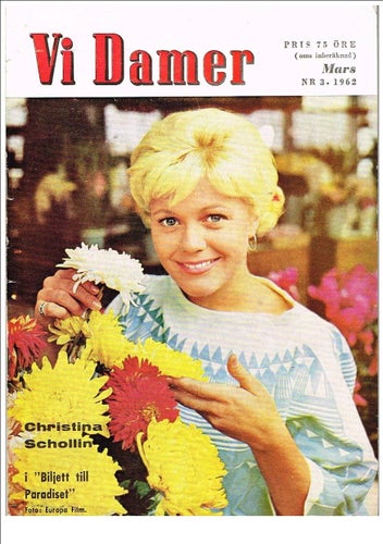 VI DAMER 1962 (årg 19) Nr 3 Christina Schollin Uppklistringspojke: Steve McQueen