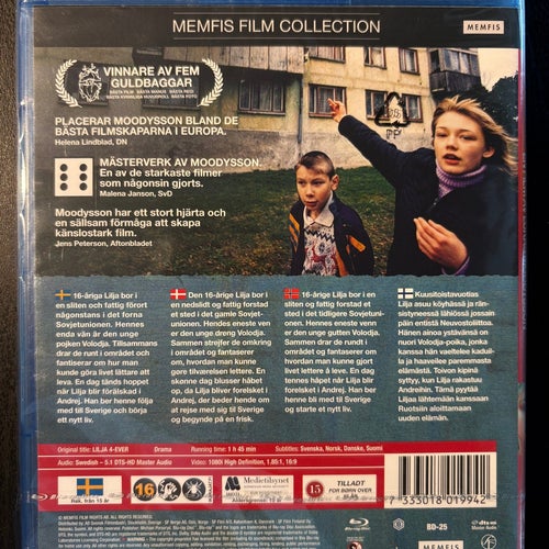 Lilja 4-Ever (Blu-ray) NY!