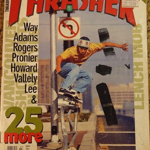 Thrasher Magazine - Skateboard - Skate - March 1993 - Vol.13, No.3 - Vintage