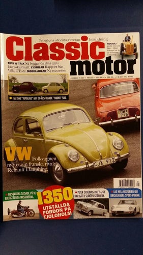 Classic Motor 7 2007: VW 1200 1960, Renault Dauphine, Riley 4/68, Honda CB 160