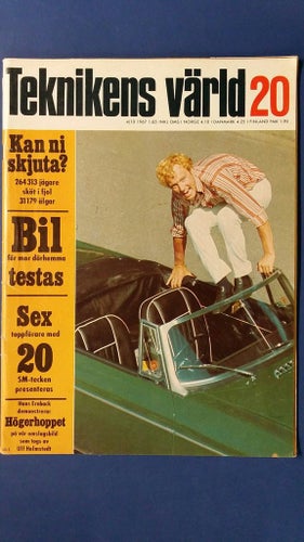 Teknikens Värld nr 20 1967: VW 1500 Automatic, Fiat 600, Bilsalong Frankfurt