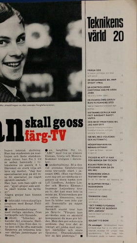 Teknikens Värld nr 20 1967: VW 1500 Automatic, Fiat 600, Bilsalong Frankfurt