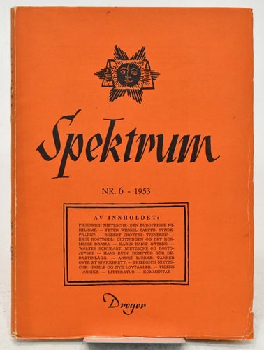 Spektrum : litteratur, kunst, samfundsspøsmål, Nr 6 -1953