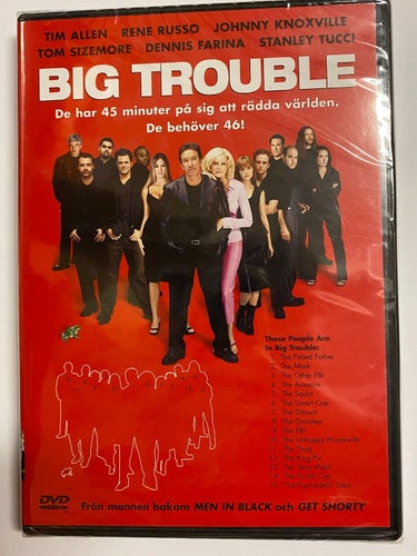 DVD Big Trouble Tim Allen Rene Russo Johnny Knoxville INPLASTAD