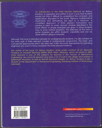 An Introduction to the Finite Element Method / Wahyu Kuntjoro
