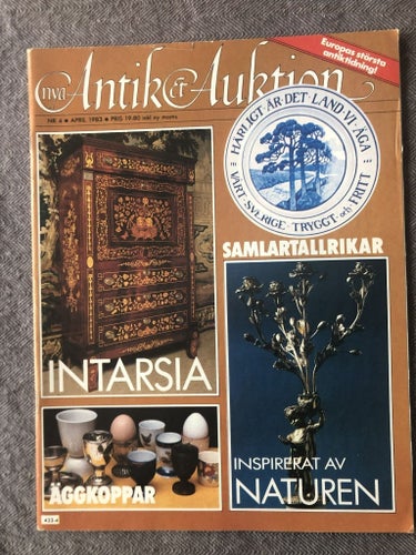 Antik & Auktion 4/1983 - Intarsia, äggkoppar, samlartallrikar m m