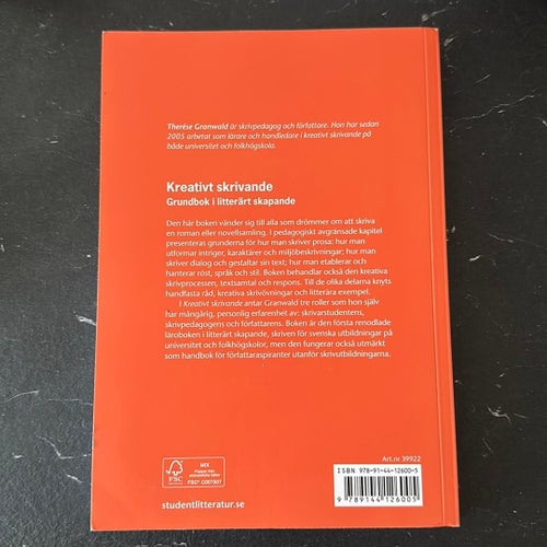 FRI FRAKT - Kreativt Skrivande Grundbok i litterärt skapande av Therése Granwald