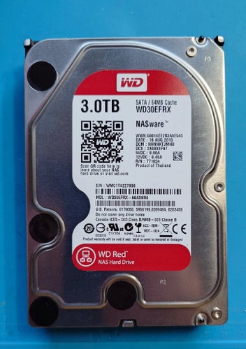 WD Red 3TB NAS Hårddisk WD30EFRX