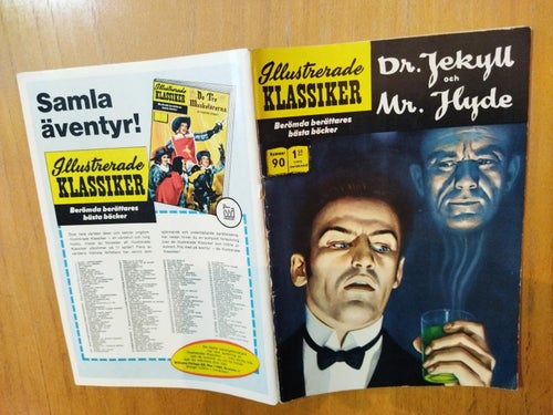 Illustrerade klassiker nr 90 Dr. Jekyll och Mr. Hyde. Very Fine plus