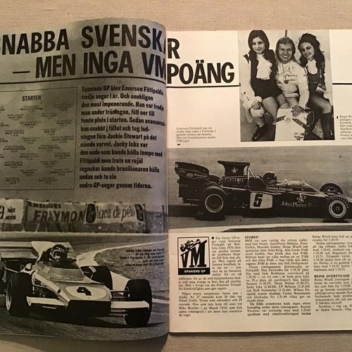 MOTORSPORT NR 6 1972 BUGATTI-27,REINE WISELL,8 SIDOR NORSK MOTOR SPORT,RALLY,