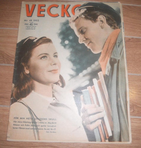 Vecko Revyn nr49 1952 Maj-Britt Nilsson, Folke Sundqvist, Fantomen,