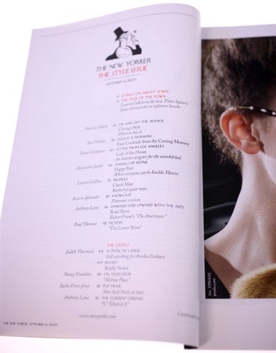 The New Yorker magazine-The Style Issue-September 14th 2009-NEW (Weight: 194g)