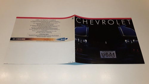Chevrolet 20 sidor tryckt 1982 engelska text