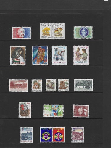 Lot Norge postfriskt / Ej blad
