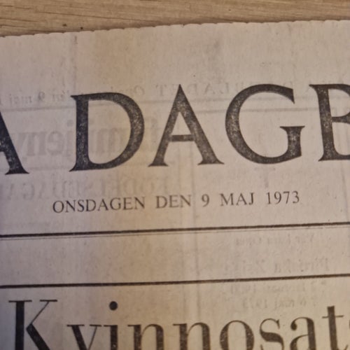 Svenska Dagbladet 9 Maj 1973
