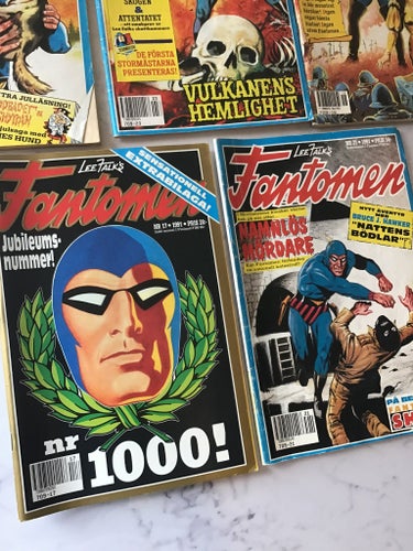 Fantomäventyr: Vulkanens hemlighet av Lee Falk, 1991 8 tidningar
