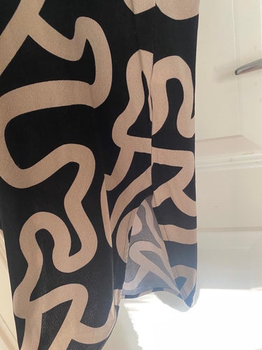 FREE/QUENT svart, beige klänning, storlek SMALL