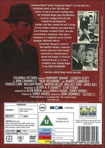 Dead reckoning (1947) John Cromwell med Humphrey Bogart och Lizabeth Scott.