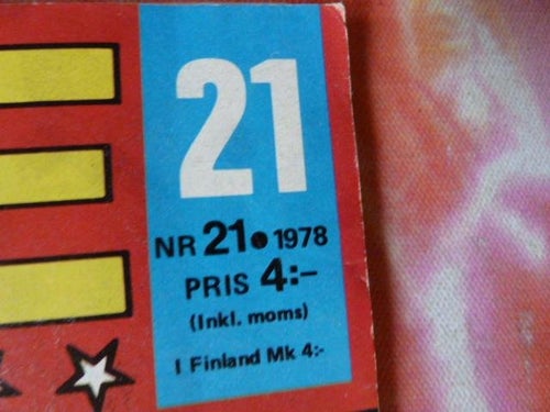 SERIE MAGASINET, NR 21-1978, TIDNING