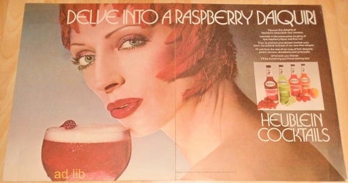 HEUBLEIN COCKTAILS, STOR TIDNINGSANNONS 1981