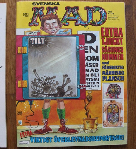 SVENSKA MAD 1983 : 4 bilagan finns med