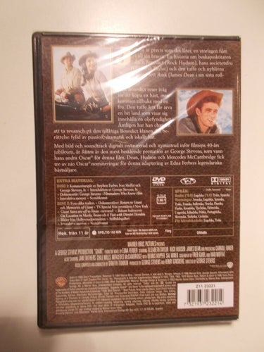 JÄTTEN (James Dean/Elizabeth Taylor 1956) Svensk 2-disc Specialutgåva GIANT